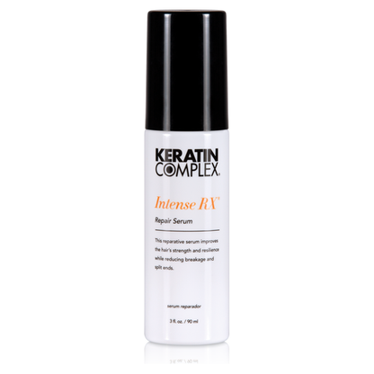 Coppola Keratin Complex Repair Therapy Ionic Intense RX Hair Serum in 3oz bottle, smooths and strengthens damaged hair.