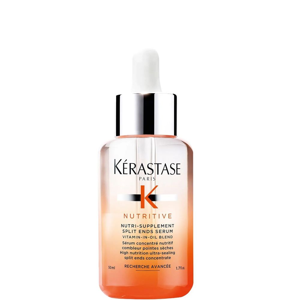 Kerastase Nutritive Nutri-Suplement split ends serum in 50ml bottle, smooths and nourishes damaged hair ends.