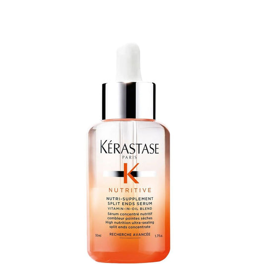 Kerastase Nutritive Nutri-Suplement split ends serum in 50ml bottle, smooths and nourishes damaged hair ends.