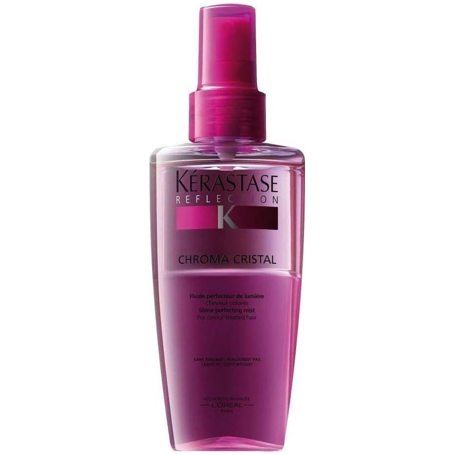 Kerastase Reflection Chroma Cristal Shine Perfecting Mist hair spray in 125ml bottle, with a sleek design and spray nozzle.