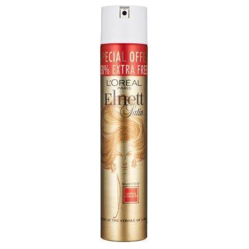 L'Oreal Elnett Normal Hold Hair Spray in 300ml bottle, smooth and hold hair with lightweight, salon-quality styling.