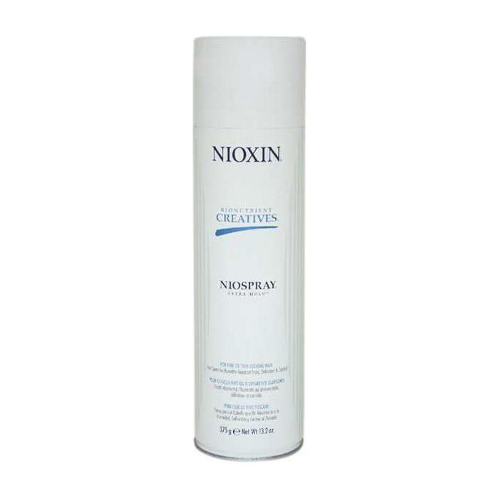 Nioxin Bionutrient Creatives Niospray Extra Hold Hair Spray 13.2 oz offers strong hold for styled hair.