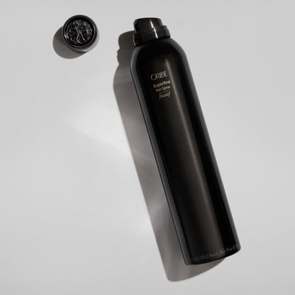 Oribe Superfine Hair Spray in 300 ml bottle, lightweight styling spray for a natural hold and shiny finish