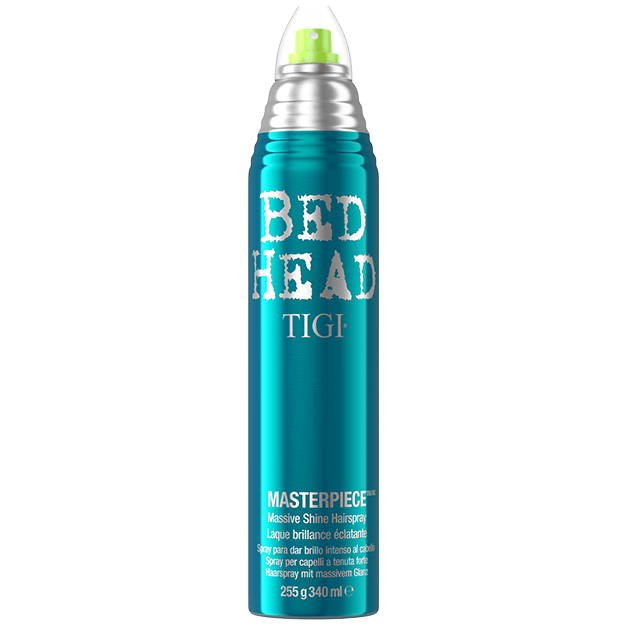 Tigi Bed Head Masterpiece Hair Spray 9.5oz, flexible styling and hold for long-lasting hair control and shine.