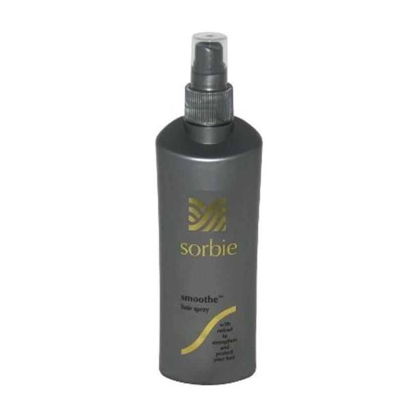 Trevor Sorbie Smoothe Hair Spray 8.5oz in a clear spray bottle, designed for smooth, frizz-free hair styling.