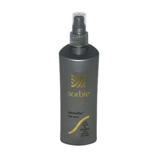 Trevor Sorbie Smoothe Hair Spray 8.5oz in a clear spray bottle, designed for smooth, frizz-free hair styling.