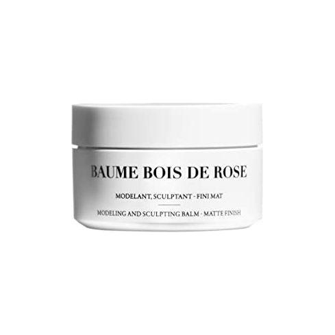 Leonor Greyl Baume Bois De Rose hair styling balm with matte finish, 1.7oz, natural sculpting and modeling for styled hair.