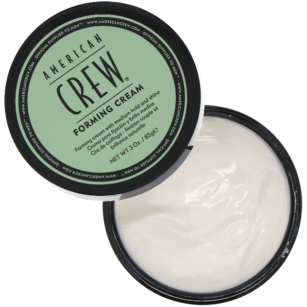 American Crew Forming Cream in a 3 oz container, a hair styling cream for flexible hold and natural finish.