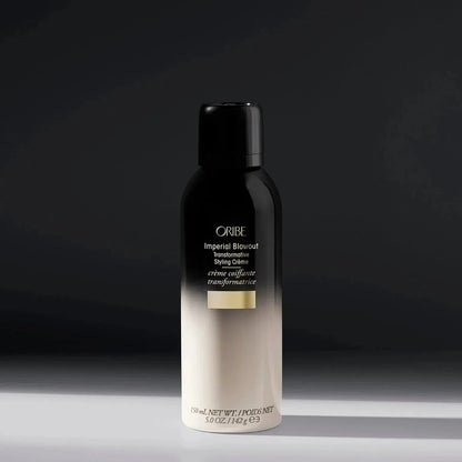 Oribe Imperial Blowout Transformative Styling Crème in 150ml jar, creamy hair styling cream for smooth, shiny hair.