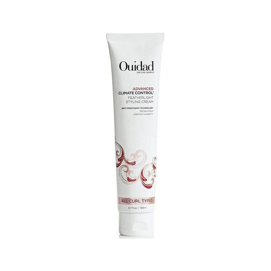 Ouidad Advanced Climate Control Featherlight Styling Cream in 168ml bottle, lightweight hair styling cream for frizz control and shine