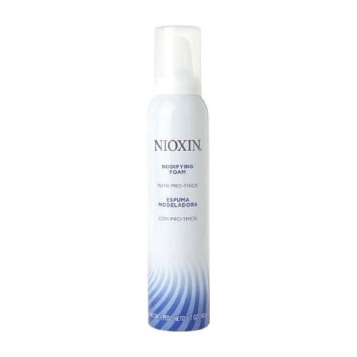 Nioxin Bodifying Foam with ProThick, 6.7 oz, hair styling foam showing the product bottle with foam applicator