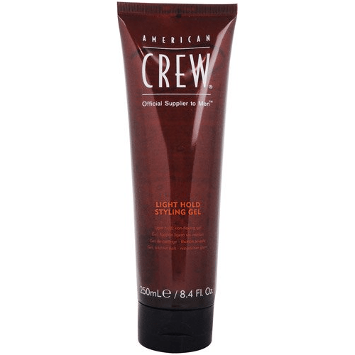 American Crew Light Hold Styling Gel in an 8.45 oz bottle, natural hair styling gel for a light, flexible hold.