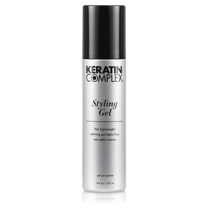 Keratin Complex Styling Gel by Pasteur Pharmacy in 8oz (237ml) for sleek, manageable hair styling with a gel formula.