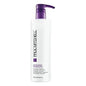 Paul Mitchell Extra Body Sculpting Gel 16.9 oz, a clear hair styling gel in a pump bottle with a blue cap.