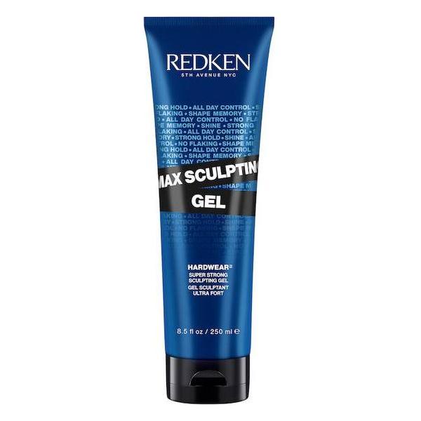 Redken Max Sculpting Gel Hardwear styling gel in 8.5 oz bottle, used for strong hold and sculpting hair styles