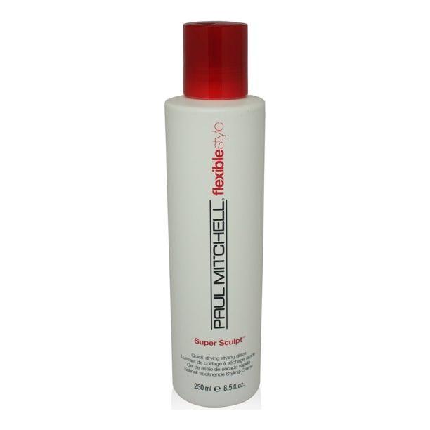 Paul Mitchell Flexible Style Super Sculpt Glaze 250ml hair styling glaze with sleek packaging and product label.