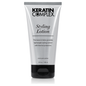 Keratin Complex Hair Styling Lotion in 148ml bottle, providing smooth, manageable hair with natural shine and control.