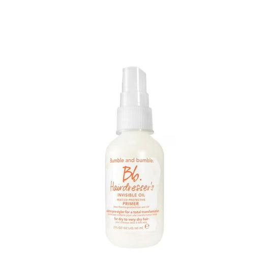 Bumble and Bumble Hairdresser's Invisible Oil 2oz hair styling product bottle with sleek packaging and branding.