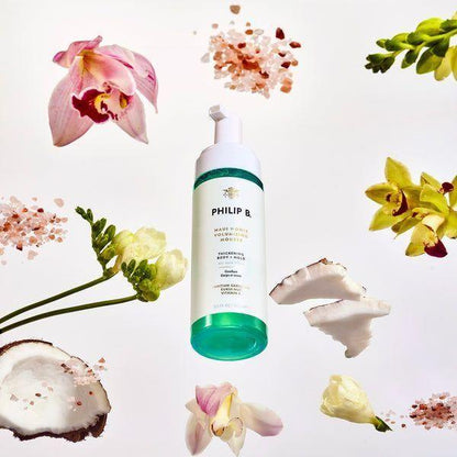 Philip B Maui Wowie Volumizing Mouse in 6 oz bottle, a hair styling product with lightweight mousse for added volume and body.