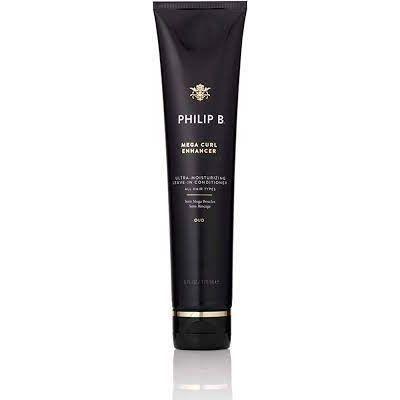 Philip B. Oud Royal Mega-Curl Enhancer in 6 oz bottle, a hair styling product for defining and enhancing curls.