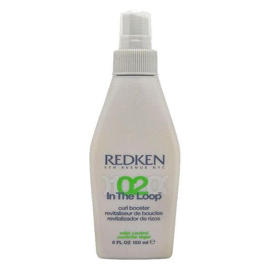 Redken 02 In The Loop Curl Booster 5 oz hair styling product, showcasing the bottle for defining and enhancing curly hair.