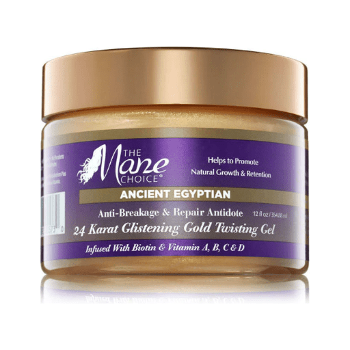 The Mane Choice Ancient Egyptian Styling Product 12 oz bottle, hair styling product for smooth, shiny hair, displayed on a plain background