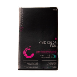 Colortrak Vivid Collection foil in 5" x 11" size, 500 count, for professional hair styling and color application.