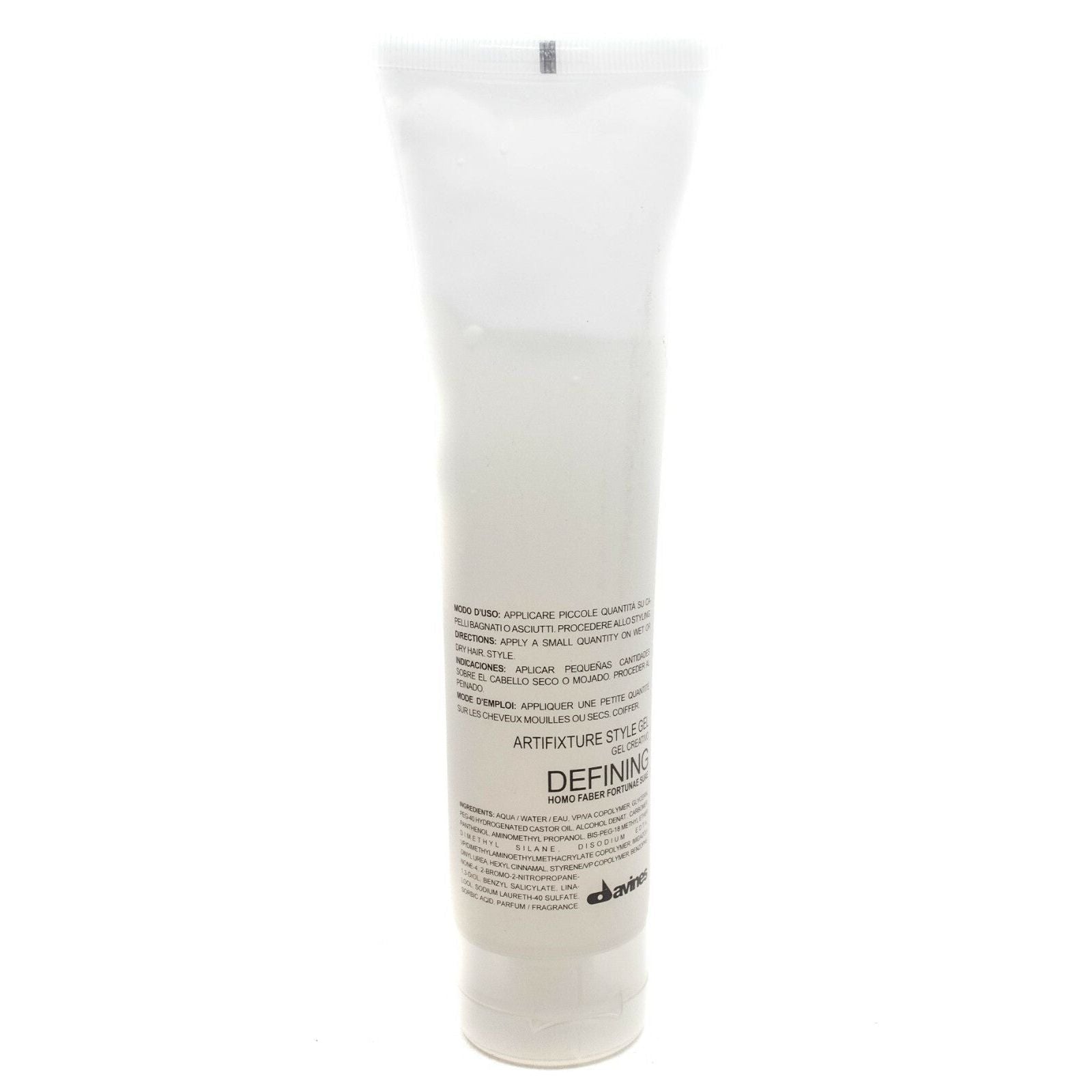 Davines Artifixure Styling Gel in 5 oz, hair styling product with a clear gel texture for defining and shaping hair styles.