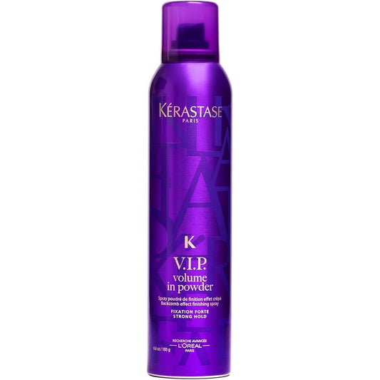 Kérastase V.I.P. Volume In Powder Texturizing Spray, 6.8 fl oz, hair styling product with volumizing and texturizing effects.
