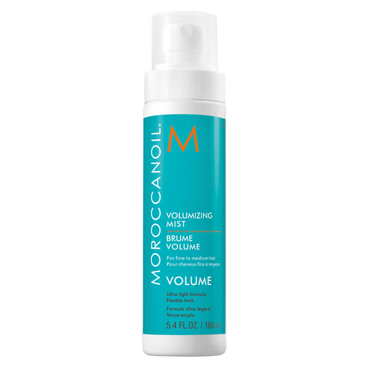 Moroccanoil Brume Volume Volumizing Mist in 5.4 oz spray bottle, hair styling product for adding volume and lift