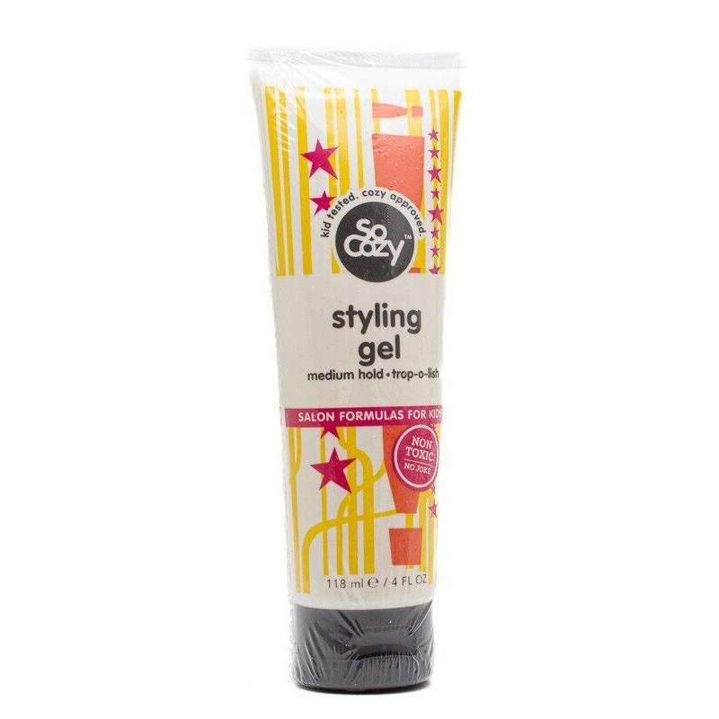 Medium hold styling gel from Pasteur Pharmacy, So Cozy, in a 4 fl oz bottle, for easy hair styling and hold