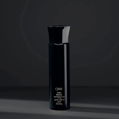 Oribe Royal Blowout Heat Styling Spray in 175ml bottle, a hair styling spray for smooth, shiny hair.