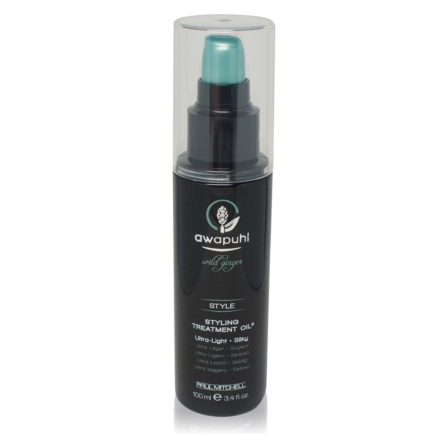 Paul Mitchell Awapuhi Wild Ginger Hair Styling Treatment Oil in 100ml bottle, natural shine and smoothness for styled hair.