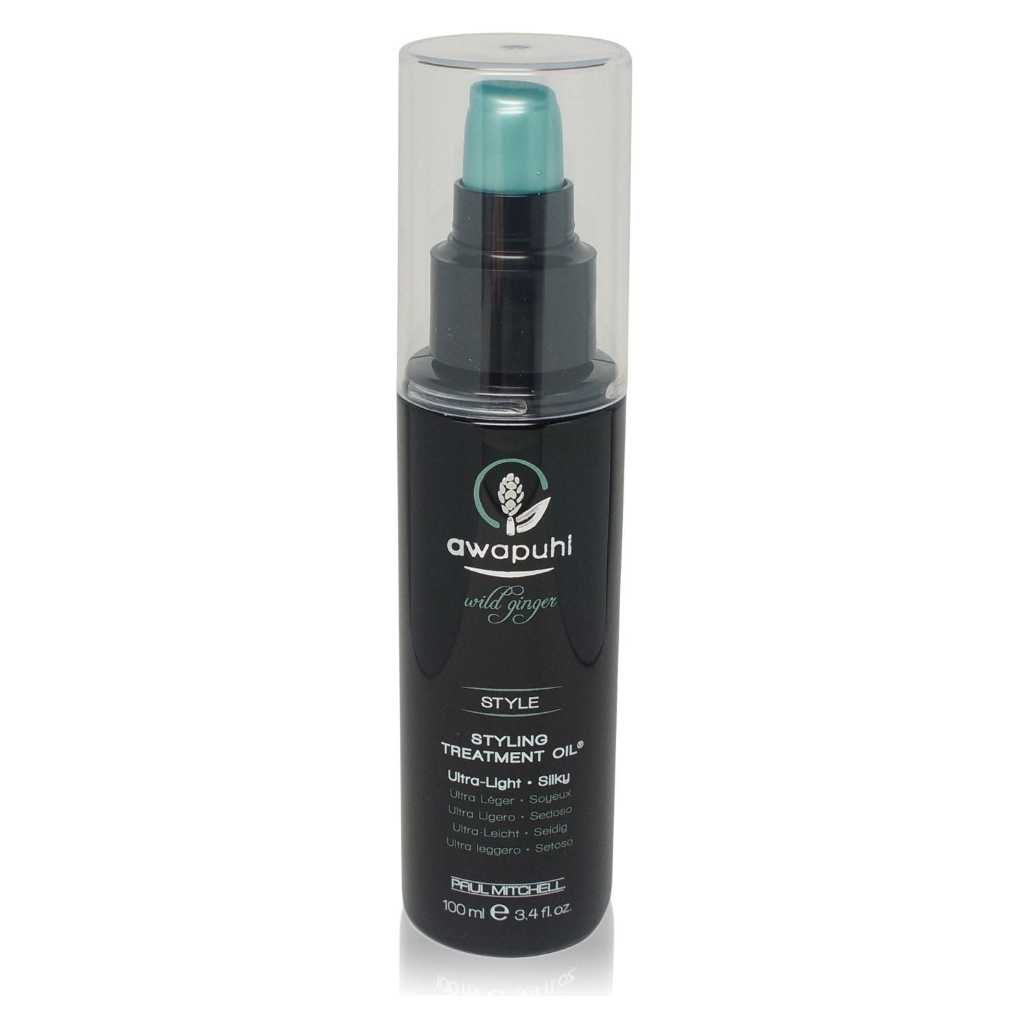 Paul Mitchell Awapuhi Wild Ginger Hair Styling Treatment Oil in 100ml bottle, natural shine and smoothness for styled hair.