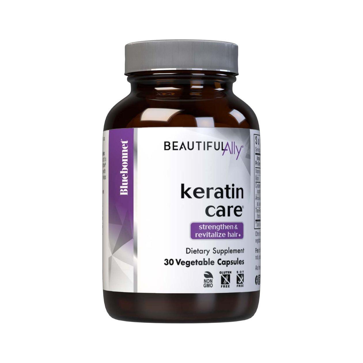 Bluebonnet Beautiful Ally Keratin Care Hair Supplement by Pasteur Pharmacy, 30 vegetable capsules for hair support