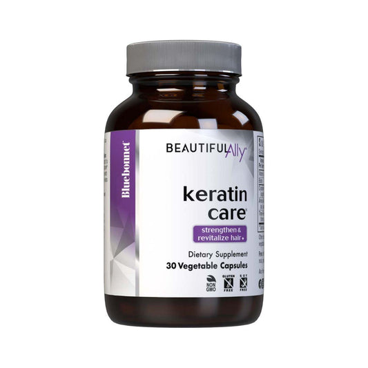 Bluebonnet Beautiful Ally Keratin Care Hair Supplement by Pasteur Pharmacy, 30 vegetable capsules for hair support