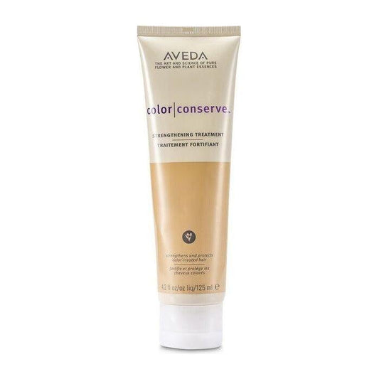 Aveda Color Conserve Strengthening Treatment in 125ml bottle, designed to nourish and protect colored hair.