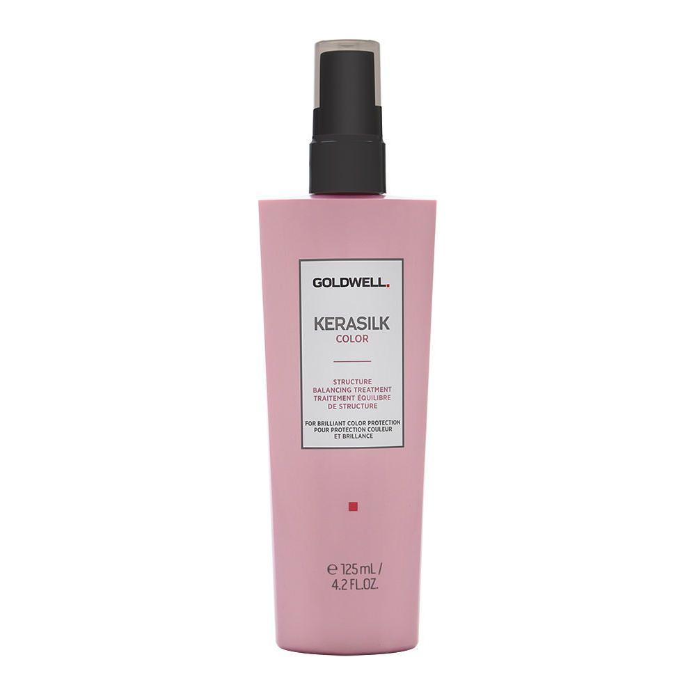 Goldwell Kerasilk Color Structure Balancing Hair Treatment in 4.2oz bottle, designed to balance and enhance hair color.