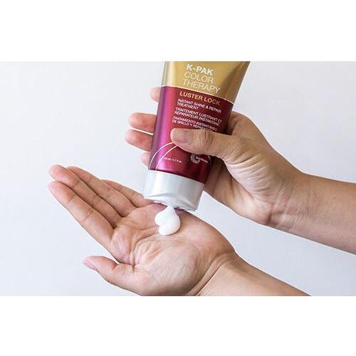 Joico K-PAK Color Therma Luster Lock Hair Treatment bottle showing the 5.1 oz size and sleek design.
