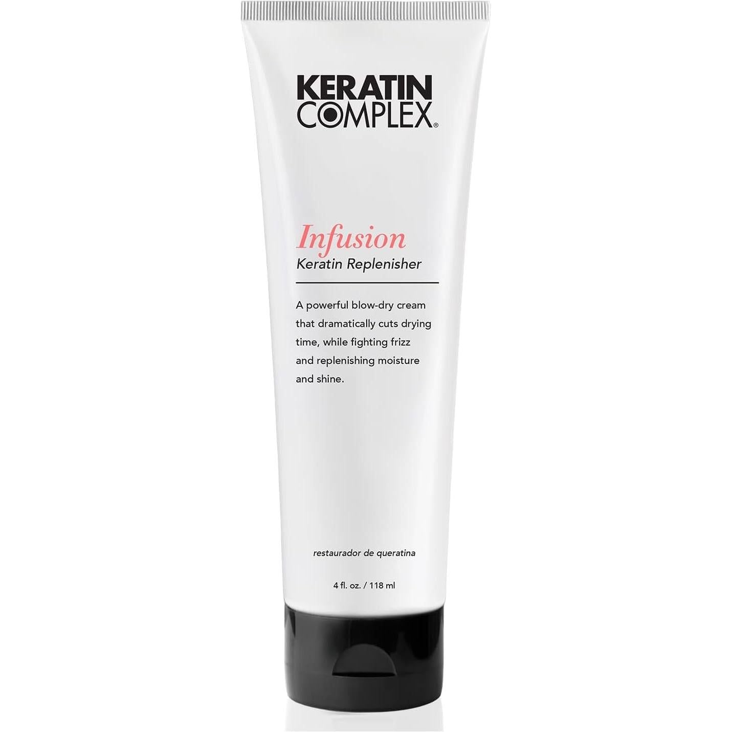 Keratin Complex Infusion Therapy hair treatment in 100ml bottle, smooths and nourishes hair with keratin formula.