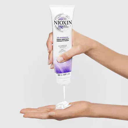 Nioxin 3D Intensive Deep Protect Density Mask for women, 5.07 oz, hair treatment to strengthen and protect thinning hair.