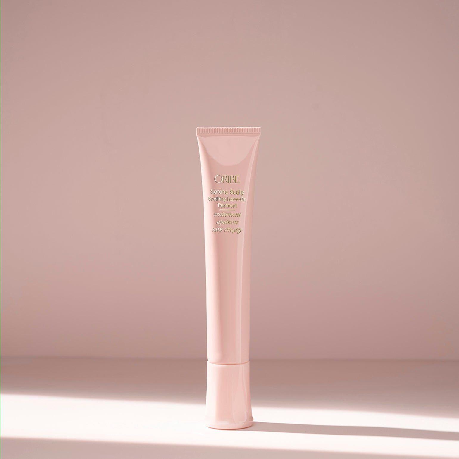 Oribe Serene Scalp Soothing Level-On Treatment in 50ml bottle, a calming hair treatment for scalp care.
