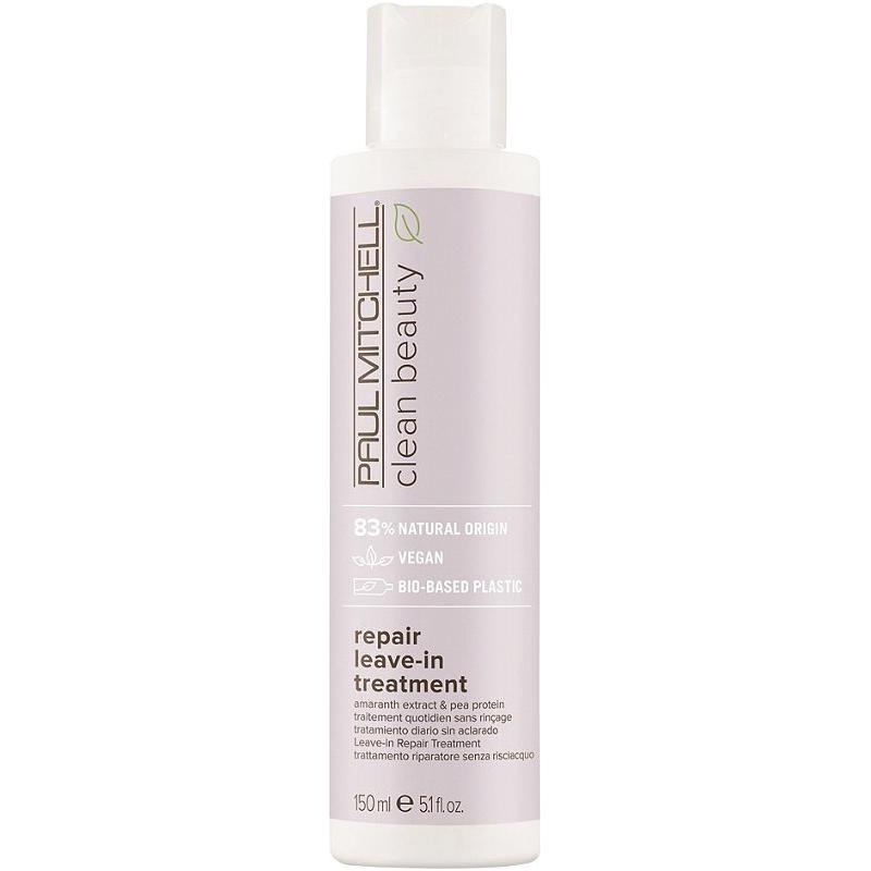 Paul Mitchell Clean Beauty Repair Leave-In Treatment in 5.1oz bottle, nourishing hair treatment with natural repair ingredients