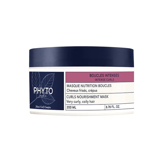 Phyto Paris Intense Curls Nutrition Mask for curly, frizzy hair, 200ml, hair treatment to define and nourish curls.
