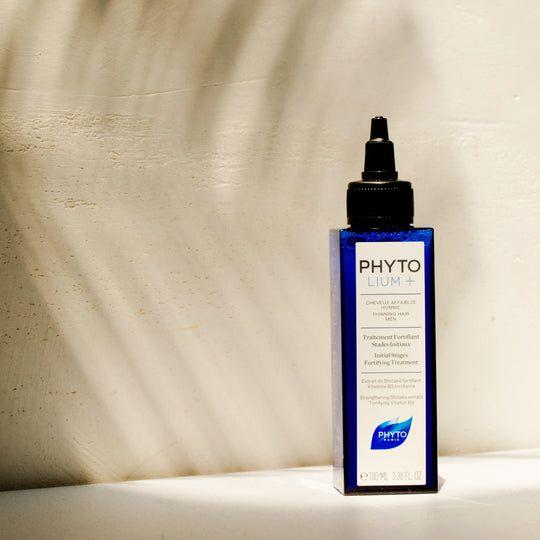 Phyto Paris Phytolium+ Hair Treatment in 3.38 fl oz bottle, nourishing solution for scalp and hair health.