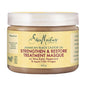 Shea Moisture Strengthen, Grow & Restore Hair Treatment Masque in 340g jar, nourishing deep conditioning for healthy hair.