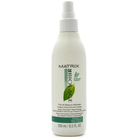 Matrix Biolage Voluma Therapie Full Lift Spray in Volumizer 250ml, hair volumizer spray with a sleek bottle and spray nozzle.