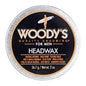 Woody's For Men Headwax High Shine hair wax by Pasteur Pharmacy, flexible hold and glossy finish in 56.7g jar.
