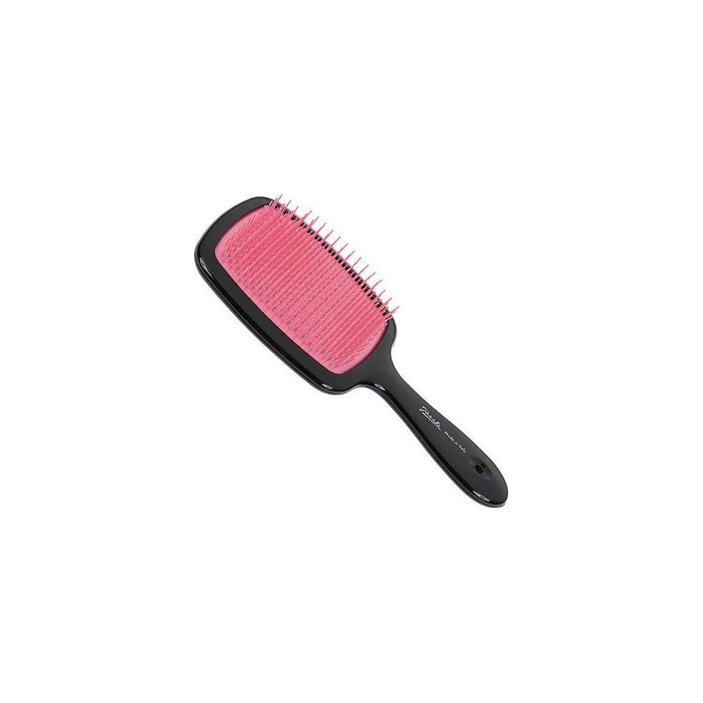Pink Janeke Ultra Tangler hairbrush with moulded pins, designed for detangling and gentle hair care.