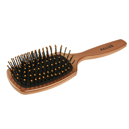 Keller Cooper Line L Size Paddle Brush by Pasteur Pharmacy, with wide bristles for gentle hair detangling and smoothing.